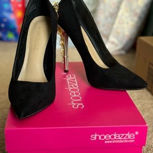 Shoe Dazzle Black Stiletto Heels